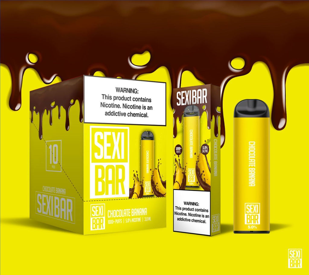 SEXIBAR - Chocolate Banana - Disposable Vape Bar - 1000 Puffs SEXIBAR - Chocolate Banana - Disposable Vape Bar - 1000 Puffs