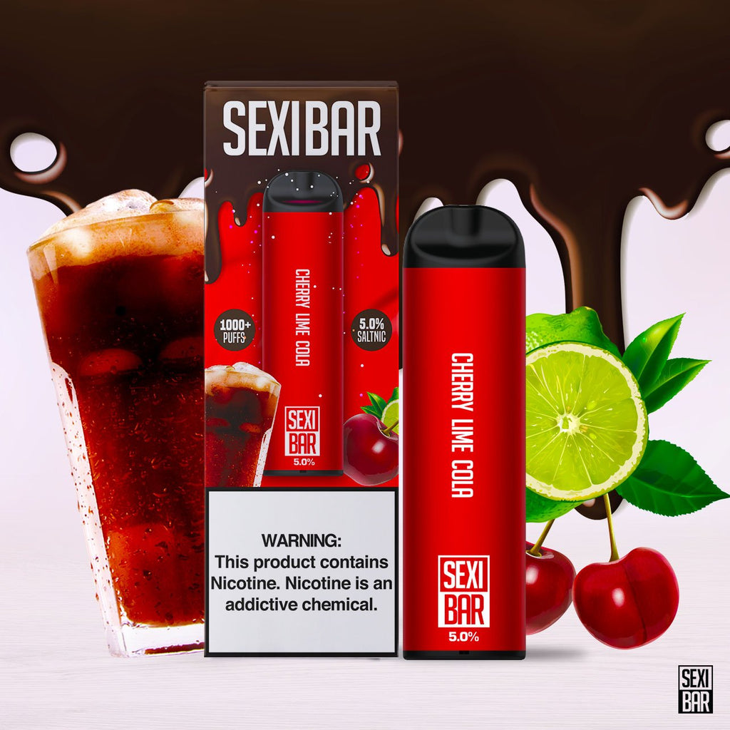 SEXIBAR - Cherry Lime Cola - Disposable Vape Bar - 1000 Puffs SEXIBAR - Cherry Lime Cola - Disposable Vape Bar - 1000 Puffs