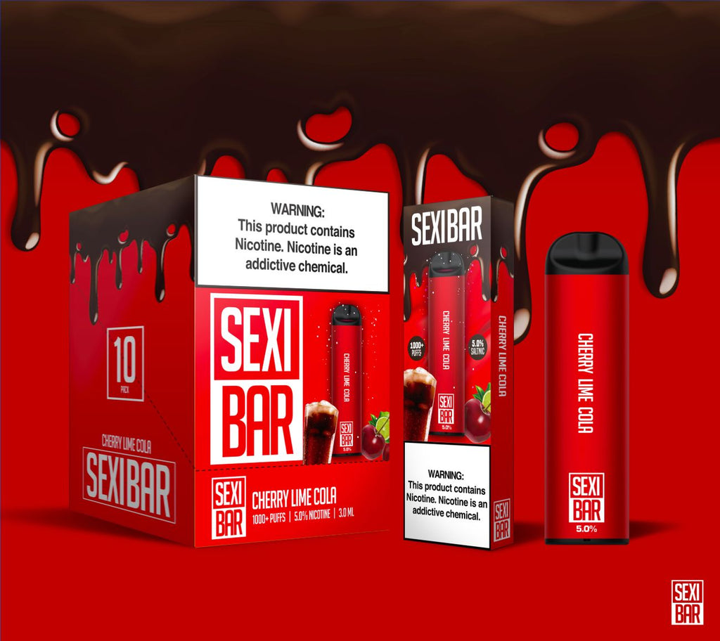 SEXIBAR - Cherry Lime Cola - Disposable Vape Bar - 1000 Puffs SEXIBAR - Cherry Lime Cola - Disposable Vape Bar - 1000 Puffs
