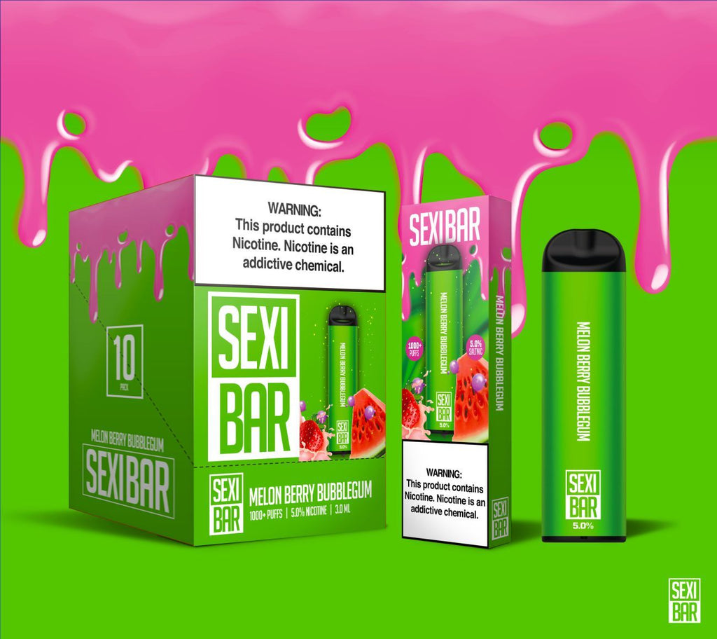 SEXIBAR - Melon Berry Bubblegum - Disposable Vape Bar - 1000 Puffs
