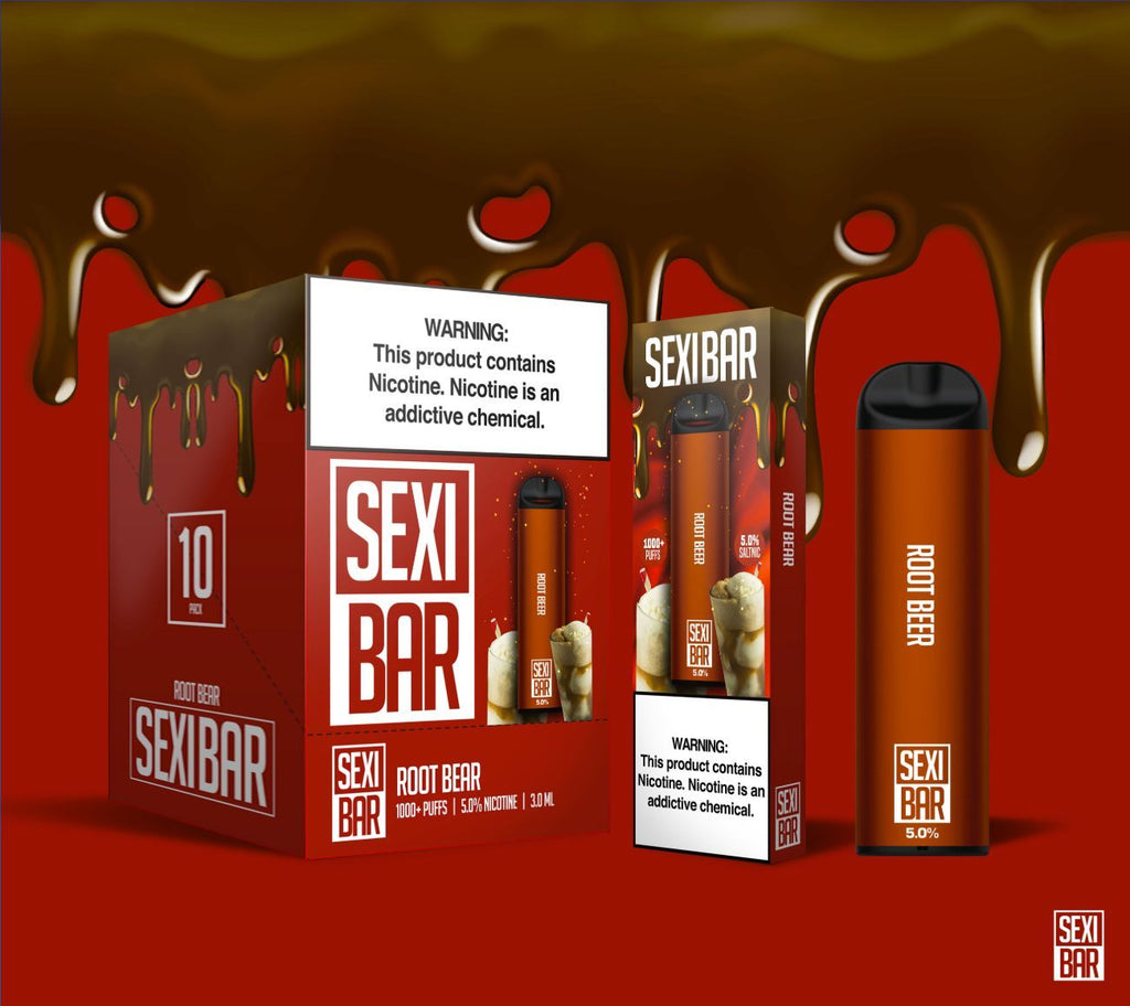 SEXIBAR - Root Beer - Disposable Vape Bar - 1000 Puffs SEXIBAR - Root Beer - Disposable Vape Bar - 1000 Puffs