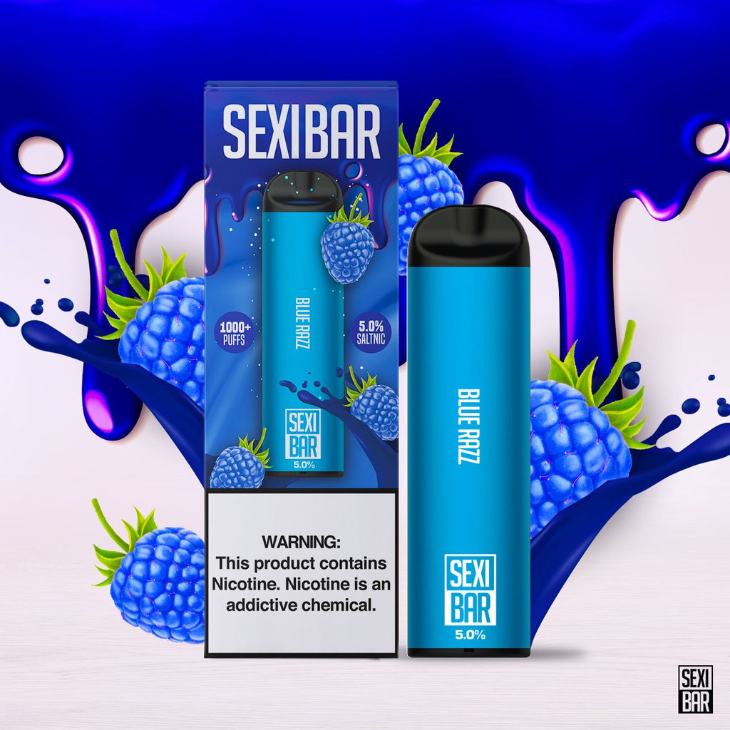 SEXIBAR - Blue Razz - Disposable Vape Bar - 1000 Puffs