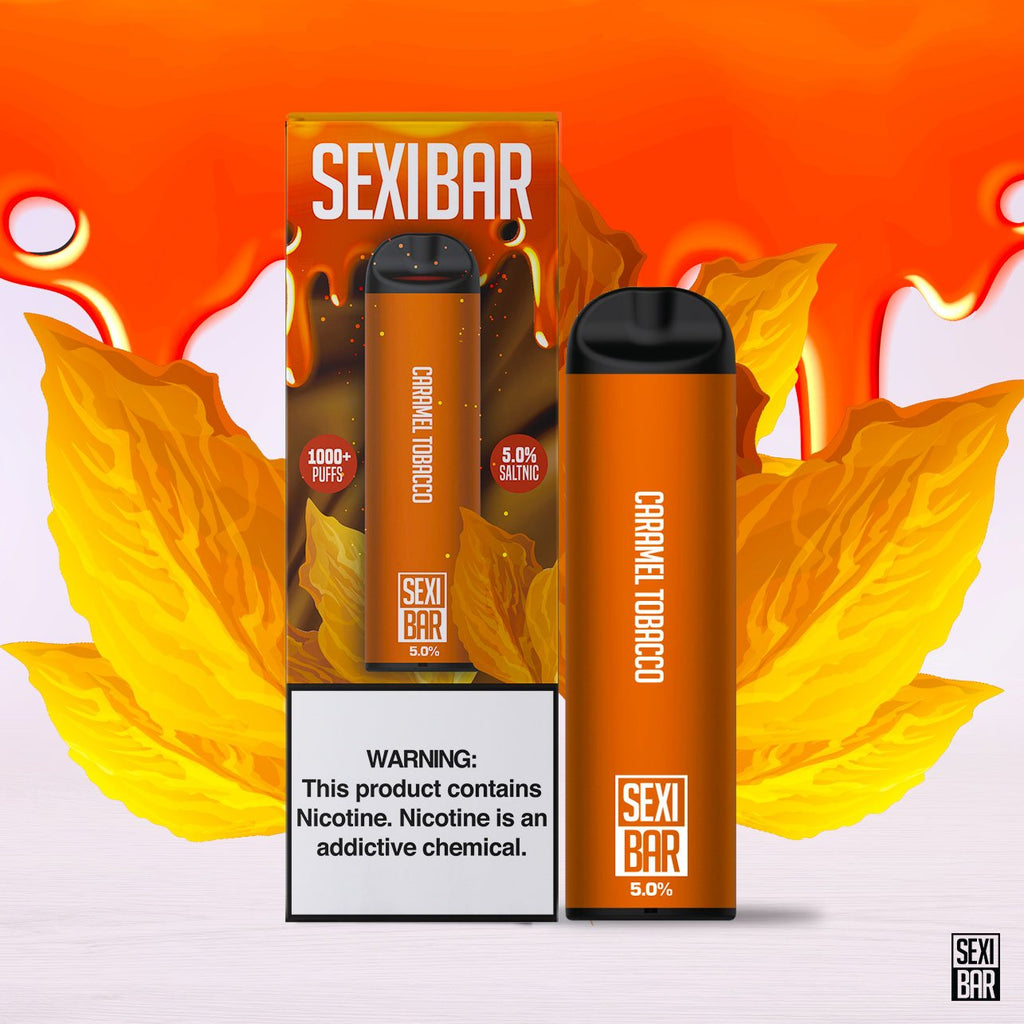 SEXIBAR - Caramel Tabacco - Disposable Vape Bar - 1000 Puffs SEXIBAR - Caramel Tabacco - Disposable Vape Bar - 1000 Puffs