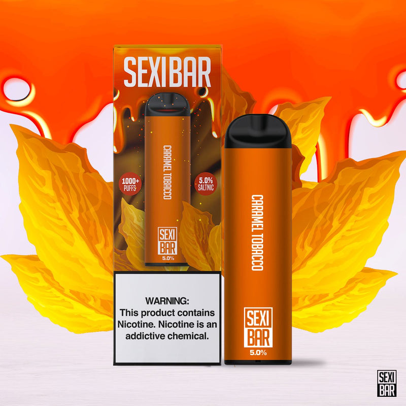 SEXIBAR - Caramel Tabacco - Disposable Vape Bar - 1000 Puffs SEXIBAR - Caramel Tabacco - Disposable Vape Bar - 1000 Puffs