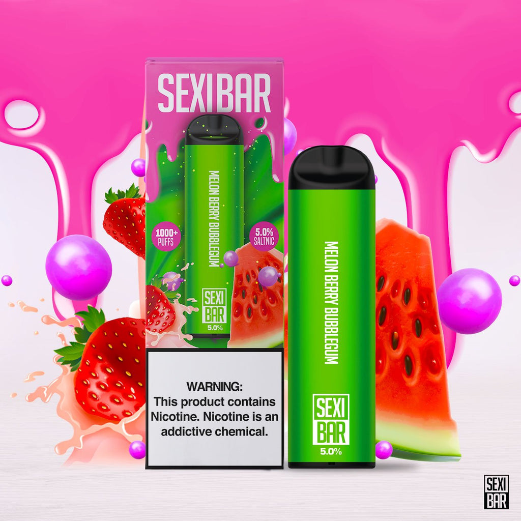 SEXIBAR - Melon Berry Bubblegum - Disposable Vape Bar - 1000 Puffs SEXIBAR - Melon Berry Bubblegum - Disposable Vape Bar - 1000 Puffs
