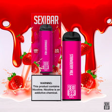 SEXIBAR - Strawberry Milk - Disposable Vape Bar - 1000 Puffs